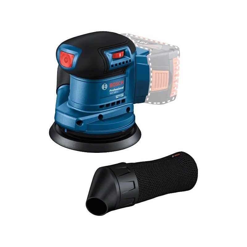 Bosch GEX 185-LI Akülü Eksantrik Zımpara SOLO (Akü ve şarj yoktur) - 06013A5020