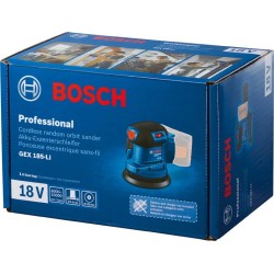 Bosch GEX 185-LI Akülü Eksantrik Zımpara SOLO (Akü ve şarj yoktur) - 06013A5020