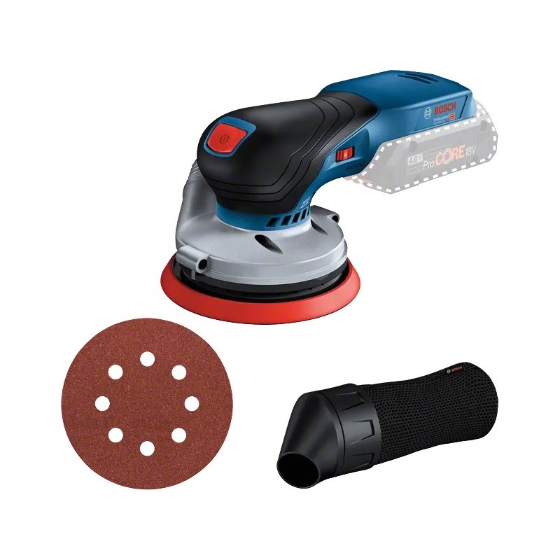Bosch GEX 18V-125 Akülü Eksantrik Zımpara SOLO (Akü ve Şarj Yoktur) - 0601372201