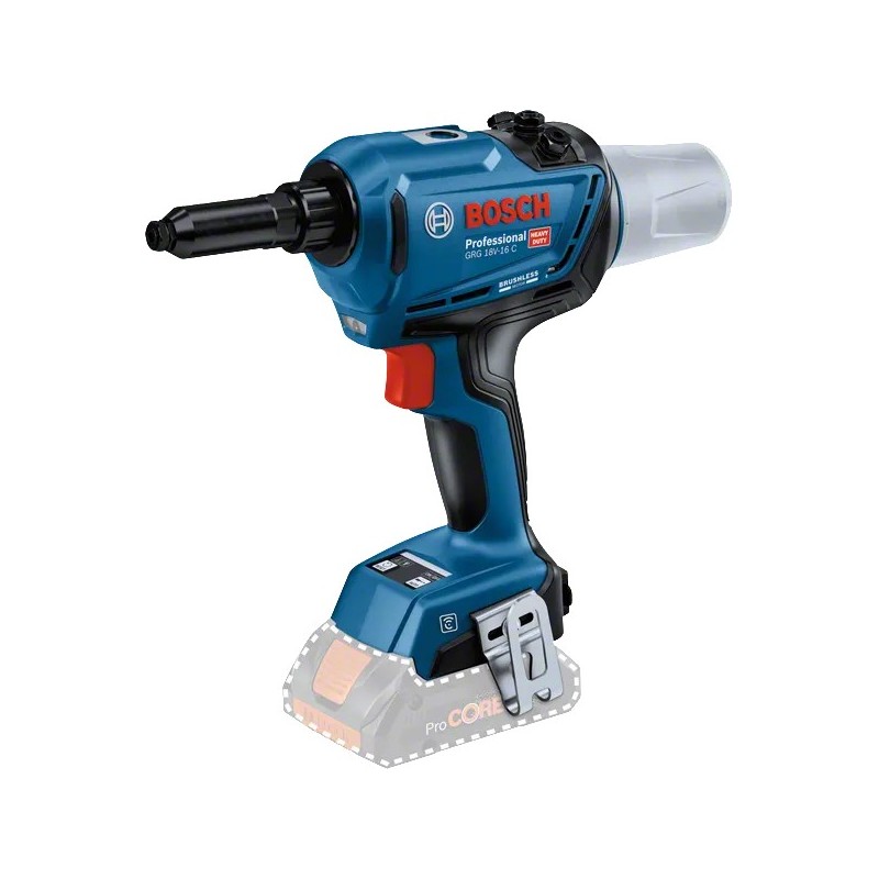 Bosch GRG 18V-16 Akülü Perçin Makinası SOLO (Akü ve Şarj Yoktur) - 06019K5000