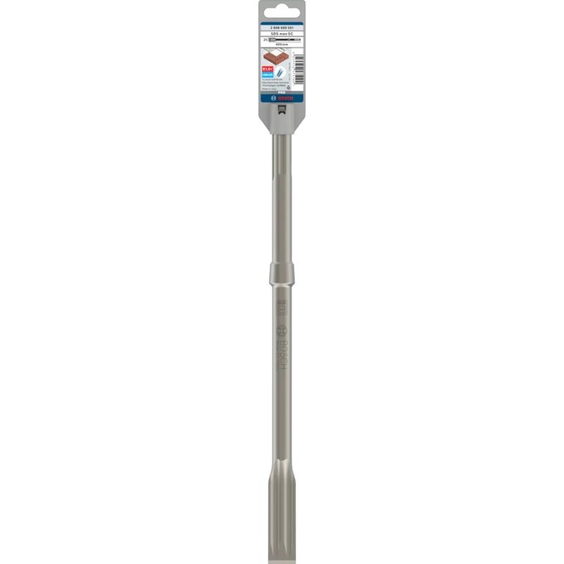 Bosch Pro SDS Max-5C Rtec 400x25 mm Kırıcı Yassı Keski - 2608690551