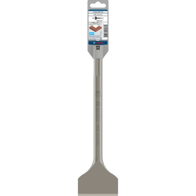 Bosch Pro SDS Max-4C 300x80 mm Kırıcı Geniş Yassı Keski - 2608690570
