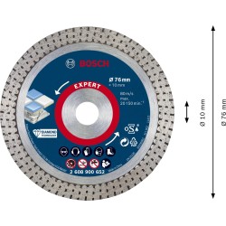 Bosch Expert 76 mm Seramik  Elmas Kesme Diski - 2608900652
