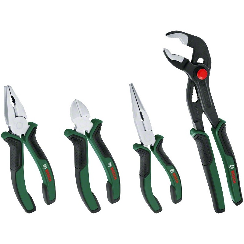 Bosch Pense Seti 4 Parça (Kargaburun, Yan Keski, Pense, Boru Anahtarı) - 1600A02W7K