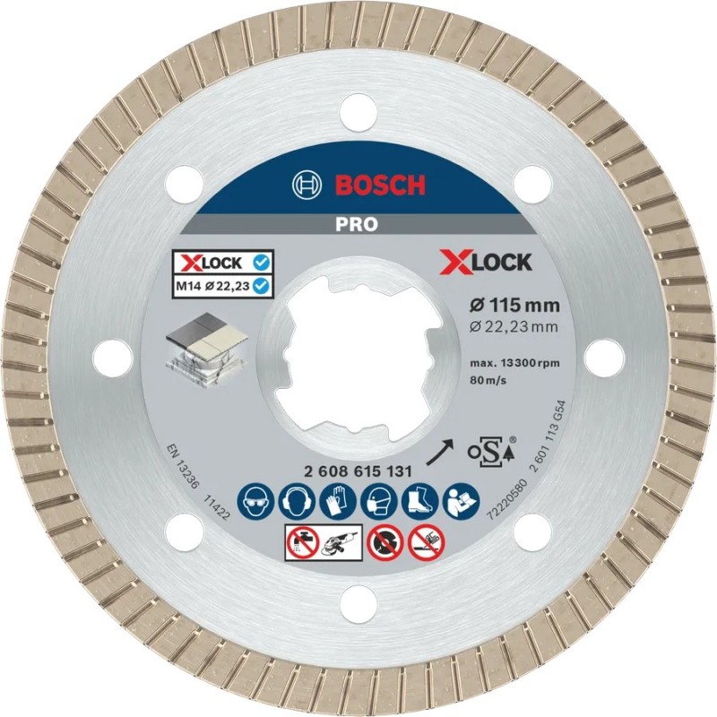 Bosch X-LOCK 115 mm Seramik Kesme Diski Extra Temiz - 2608615131 Best Serisi