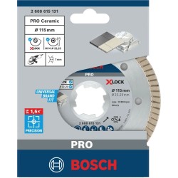Bosch X-LOCK 115 mm Seramik Kesme Diski Extra Temiz - 2608615131 Best Serisi