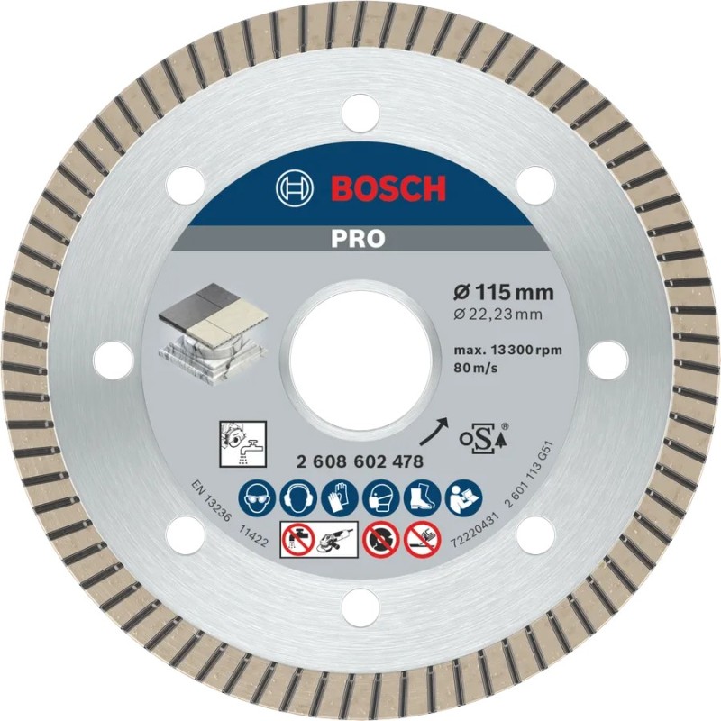 Bosch Best 115mm Extra Temiz Turbo Elmas Seramik Kesme Diski - 2608602478