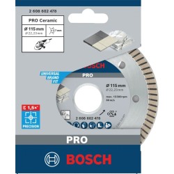 Bosch Best 115mm Extra Temiz Turbo Elmas Seramik Kesme Diski - 2608602478