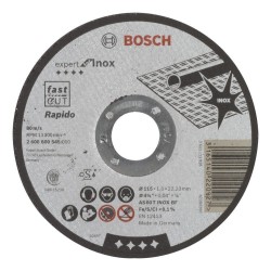 Bosch 115x1 mm Expert Inox Kesme Taşı Rapido Düz (25'li Paket) - 2608600545