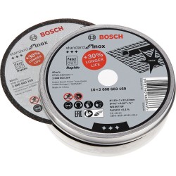 Bosch 115x1 mm Standart (10'lu Paket) Paslanmaz Kesme Taşı Rapido - 2608603254
