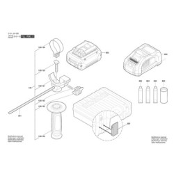GBH 185-LI Vites Kolu Handle 1 612 026 151