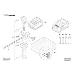 GBH 18V-22 X Vites Kolu Handle 1 612 026 151