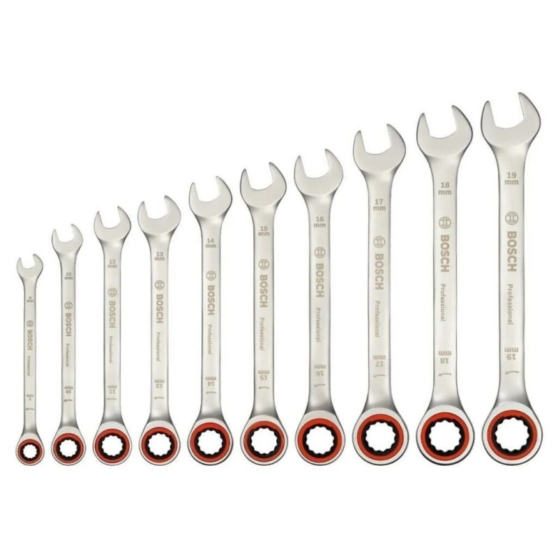 Bosch Profesyonel Anahtar Takımı 10 Parça - 1600A02AU0