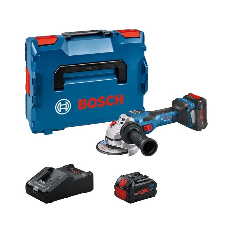Bosch GWS 18V-15 SC 2x8 Ah Akülü Taşlama Makinesi - 06019H6101