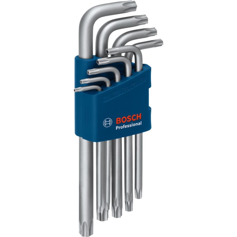 Bosch Profesyonel Alyan Anahtar Takımı Torx 9 Parça (10-50 Mm) - 1600A01TH4
