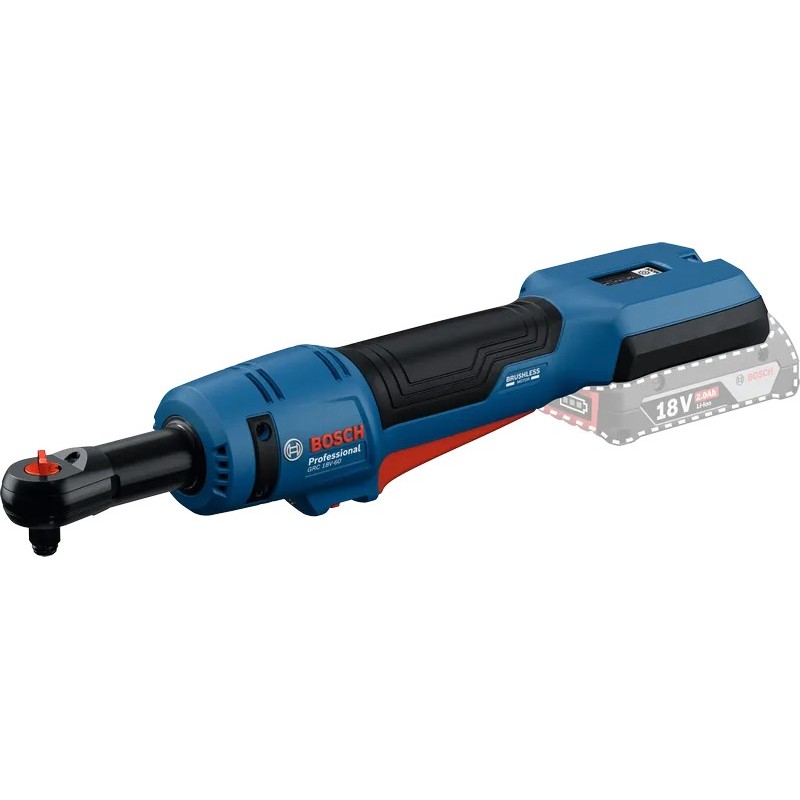 Bosch GRC 18V-60 3/8 Akülü Cırcır Anahtarı (Akü ve Şarj Yoktur) - 06019N8080
