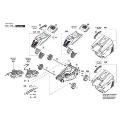 EasyRotak 32-235 Çim Biçme Biçaği R 1 600 A02 5F8