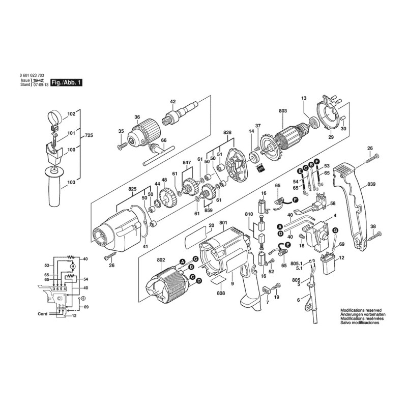GBM 13 HRE Armatür 2 604 010 803