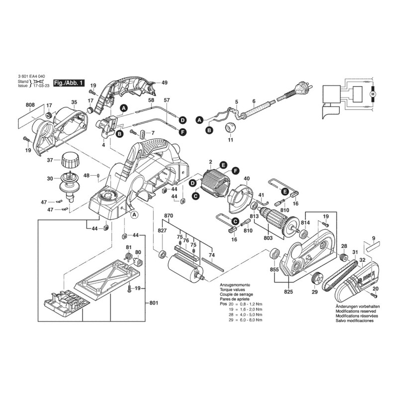 GHO 16-82 Motor Gövdesi Ng 2 609 199 975