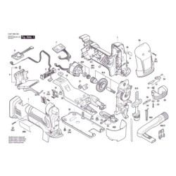 GST 18V-155 SC Electronik Modül 01-42 1 619 P17 197