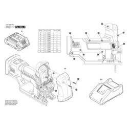 GST 18V-155 SC Electronik Modül 01-42 1 619 P17 197