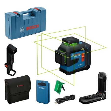 Bosch Profesyonel GLL 80-33 G Akülü 3 x 360° Yeşil Çizgi Lazeri - 0601065501