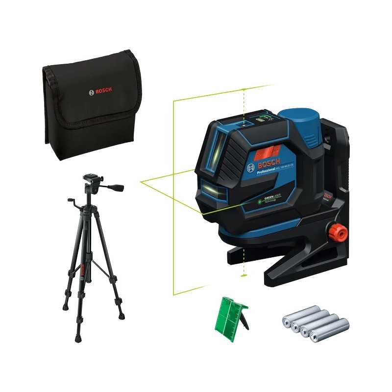 Bosch Profesyonel GCL 12V-50-22 CG Tripodlu Nokta+Artı Çizgi Lazer Hizalama Cihazı - 0601066S01