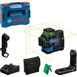 Bosch Profesyonel GLL 12V-100-33 CG Akülü 3x360° Yeşil Çizgi Lazeri L-Boxx - 0601065401