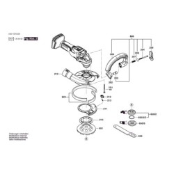 GBR 18V-15 S Şalter Grubu 1 600 A01 6JC