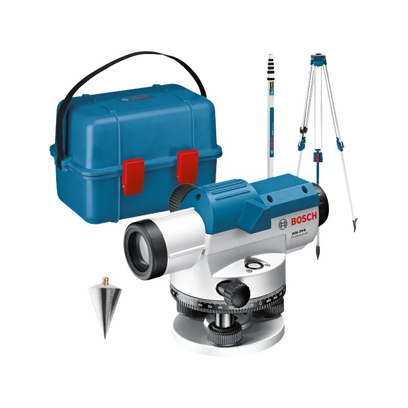 Bosch Profesyonel GOL 20 D (BT 160 + GR500) Optik Nivelman (Nivo) Su Hizalama - 0601068402