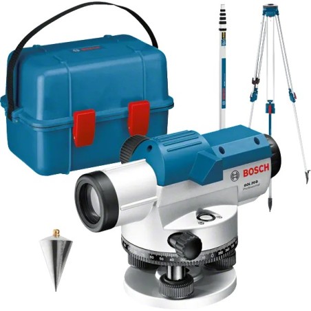 Bosch Profesyonel GOL 20 D (BT 160 + GR500) Optik Nivelman (Nivo) Su Hizalama - 0601068402