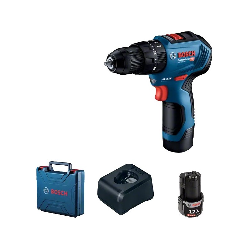 Bosch Professional GSB 12v-30 Akülü Darbeli Vidalama - 06019g9100 Bosch Professional GSB 12v-30 Akülü Darbeli Vidalama - 06019g9100