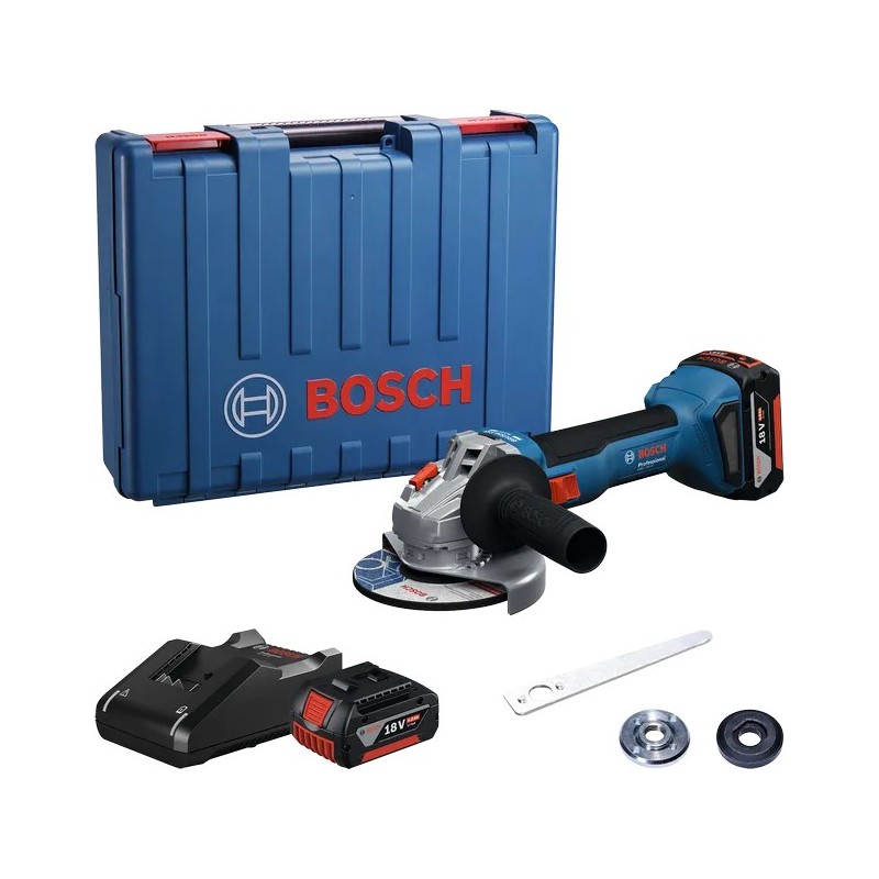Bosch Profesyonel GWS 18V-8 2x4 Ah Akülü Taşlama Makinesi - 06019N9020