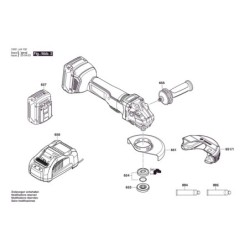GWS 18V-10 P Elektrik Motoru 1 607 000 CA4