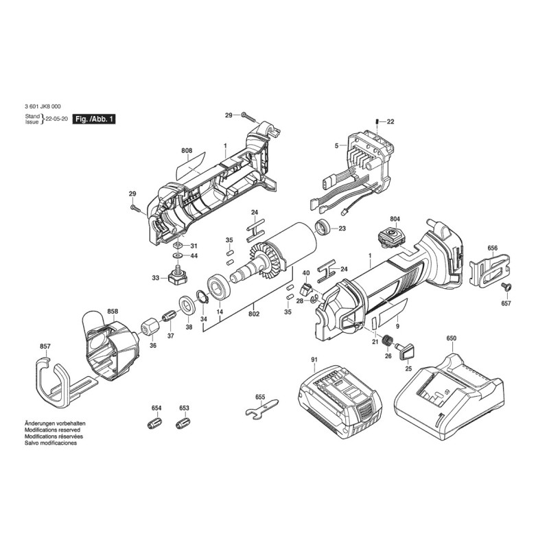 GCU 18V-30 Elektronik Modül 1 619 PB7 423