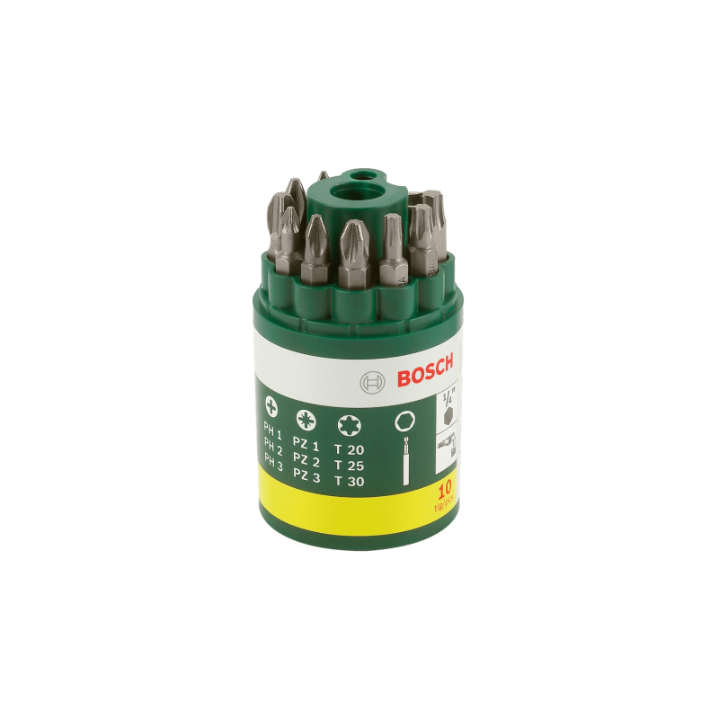 Bosch Vidalama Ucu Seti 10 Parça ( PH+PZ+S) - 2607019454