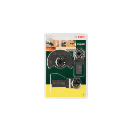 Bosch Starlock Başlangıç Seti çok fonksiyonlu aletler için "Ahşap" 3 Parça - 2607017323