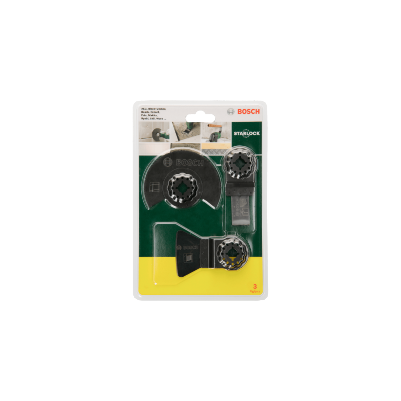 Bosch Starlock Başlangıç Seti çok fonksiyonlu aletler için "Seramik Fayans" 3 Parça - 2607017324