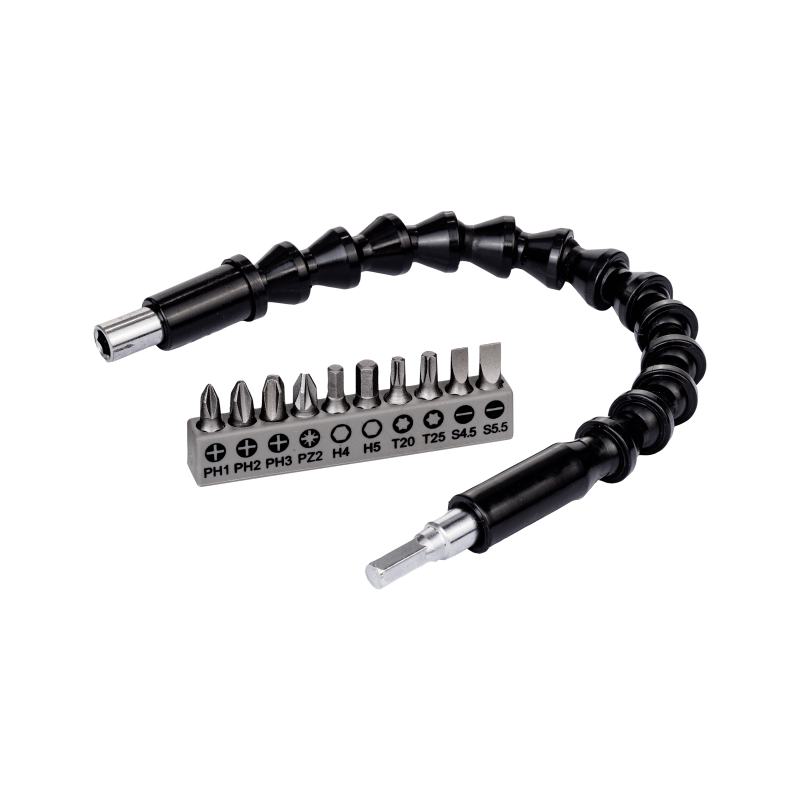 Bosch 11 Parça Plastik Esnek Uzatma Adaptörlü Vidalama Ucu Seti - 2608522377