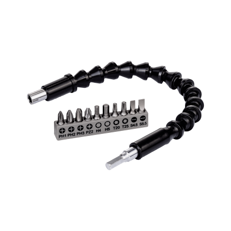Bosch 11 Parça Plastik Esnek Uzatma Adaptörlü Vidalama Ucu Seti - 2608522377