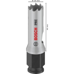 Bosch Pro 16 mm PC Panç Delik Testeresi HSS %8 Kobalt - 2608594365