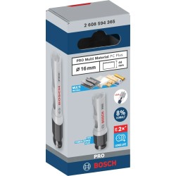 Bosch Pro 16 mm PC Panç Delik Testeresi HSS %8 Kobalt - 2608594365