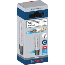 Bosch Pro 17 mm PC Panç Delik Testeresi HSS %8 Kobalt - 2608594366
