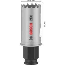 Bosch Pro 24 mm PC Panç Delik Testeresi HSS %8 Kobalt - 2608594371