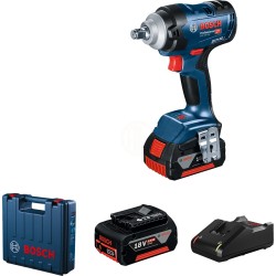 GDS 18V-400 (2 x 5,0 Ah Akü) Bosch Akülü Somun Sıkma Makinesi - 06019K0020