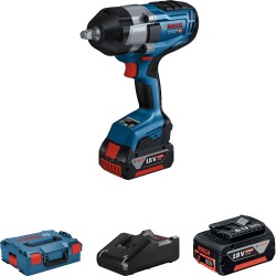 GDS 18V-1000 (2 x 5,0 Ah Akü) Bosch Akülü Somun Sıkma Makinesi  - 06019J8304