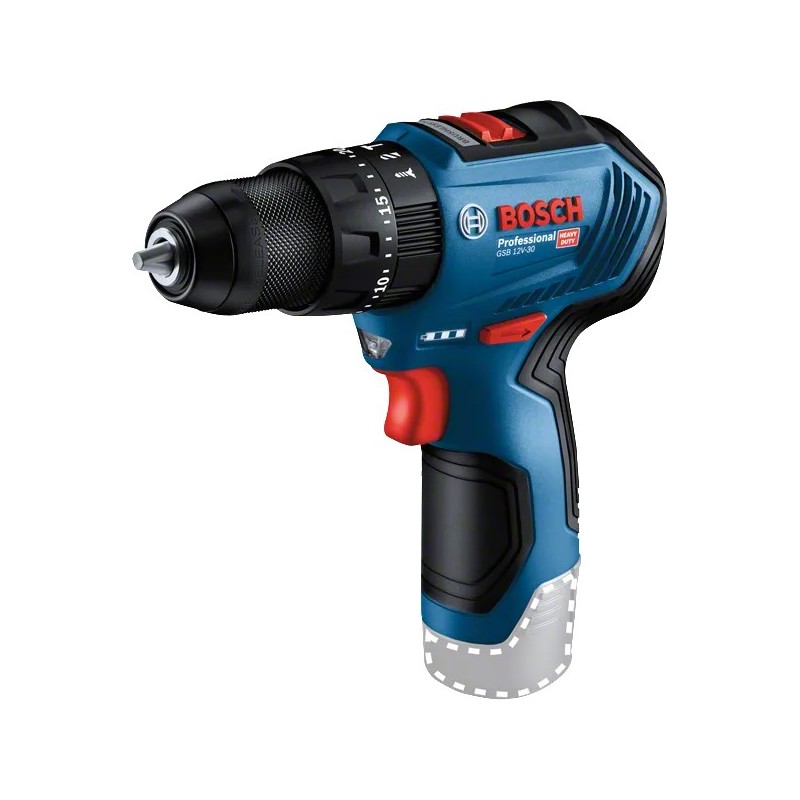 Bosch Profesyonel GSB 12V-30 SOLO (Akü ve Şarj Yoktur)  Darbeli Matkap - 06019G9102