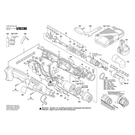 ANGLE EXACT 15 Doğru Akım Motoru 3 607 031 734