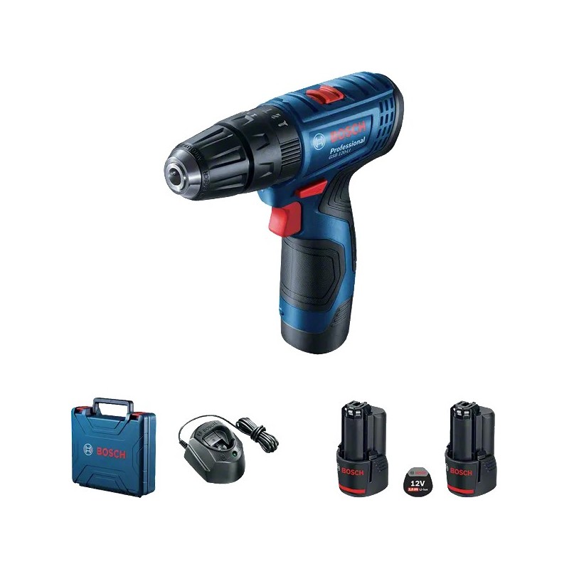 Bosch Profesyonel GSB 120-LI (2x2.0Ah) Akülü Darbeli Matkap - 06019G8100