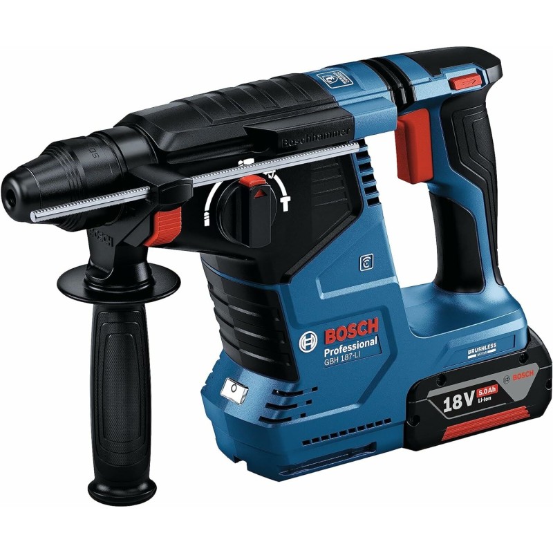 GBH 187-LI (2 x 5,0 Ah Akü) Bosch Akülü Kırıcı Delici Makine  - 0611923021
